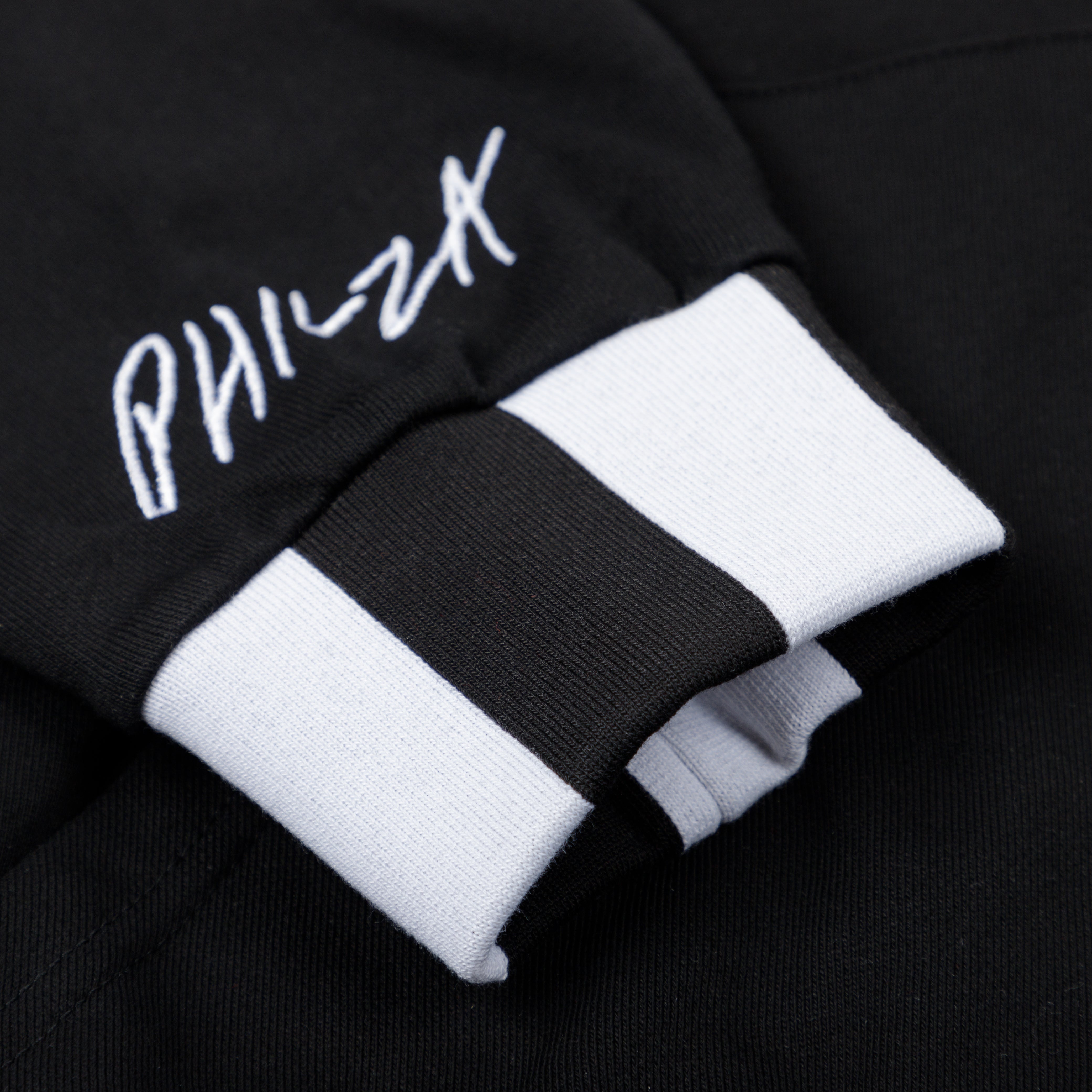 Black Hardcore Zip Up Hoodie